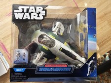 Jazwares Star Wars Micro Galaxy Squadron Jango Fett's Starship Young Boba Fett