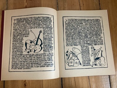 Eva Maria Budzinski Das Märchen vom verliebten Kontrabass - Linolschnitt (10/55)