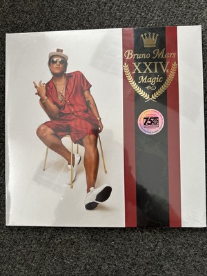BRUNO MARS 24K MAGIC CLEAR VINYL 12'' ALBUM LIMITED EDITION NEU UND VERSIEGELT