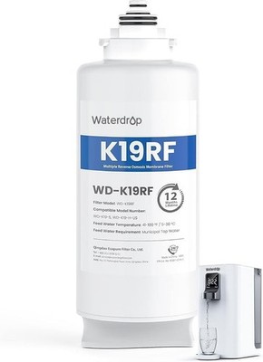 Waterdrop WD-K19RF Filter, Replacement for WD-K19-S and WD-K19-H RO System