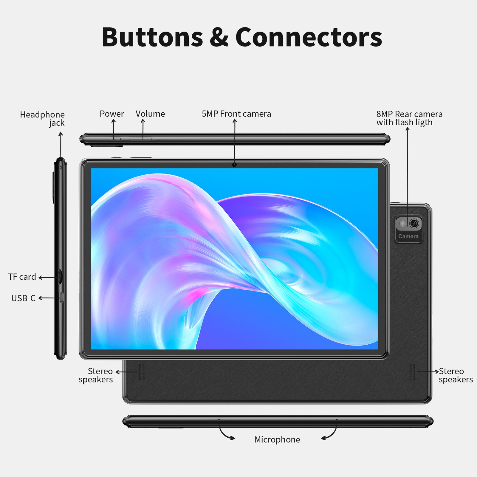 SGIN Adult Tablet, 13 Tablet 10 inch Octa-Core WIFI 7