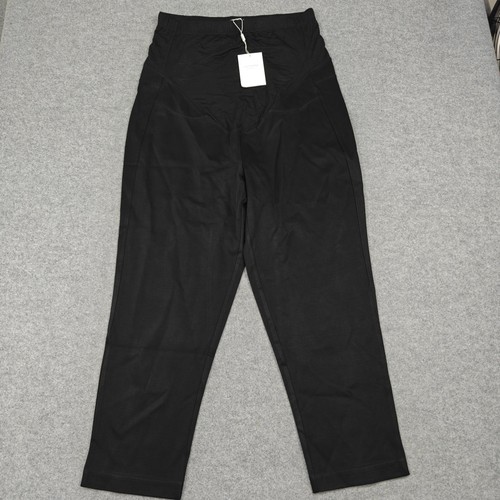 Seraphine Pants Womens 14 Black Jersey Maternity Pull On Work Stretch Career