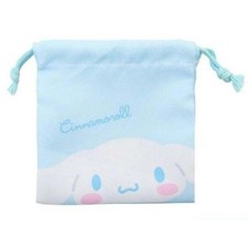 Sanrio Cinnamoroll Flat Drawstring Pouch Blue Kawaii Bag Tees Factory From Japan