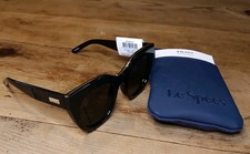 Authentic Le Specs Sunglasses AIR HEART Black Gold Khaki Mono New With Case
