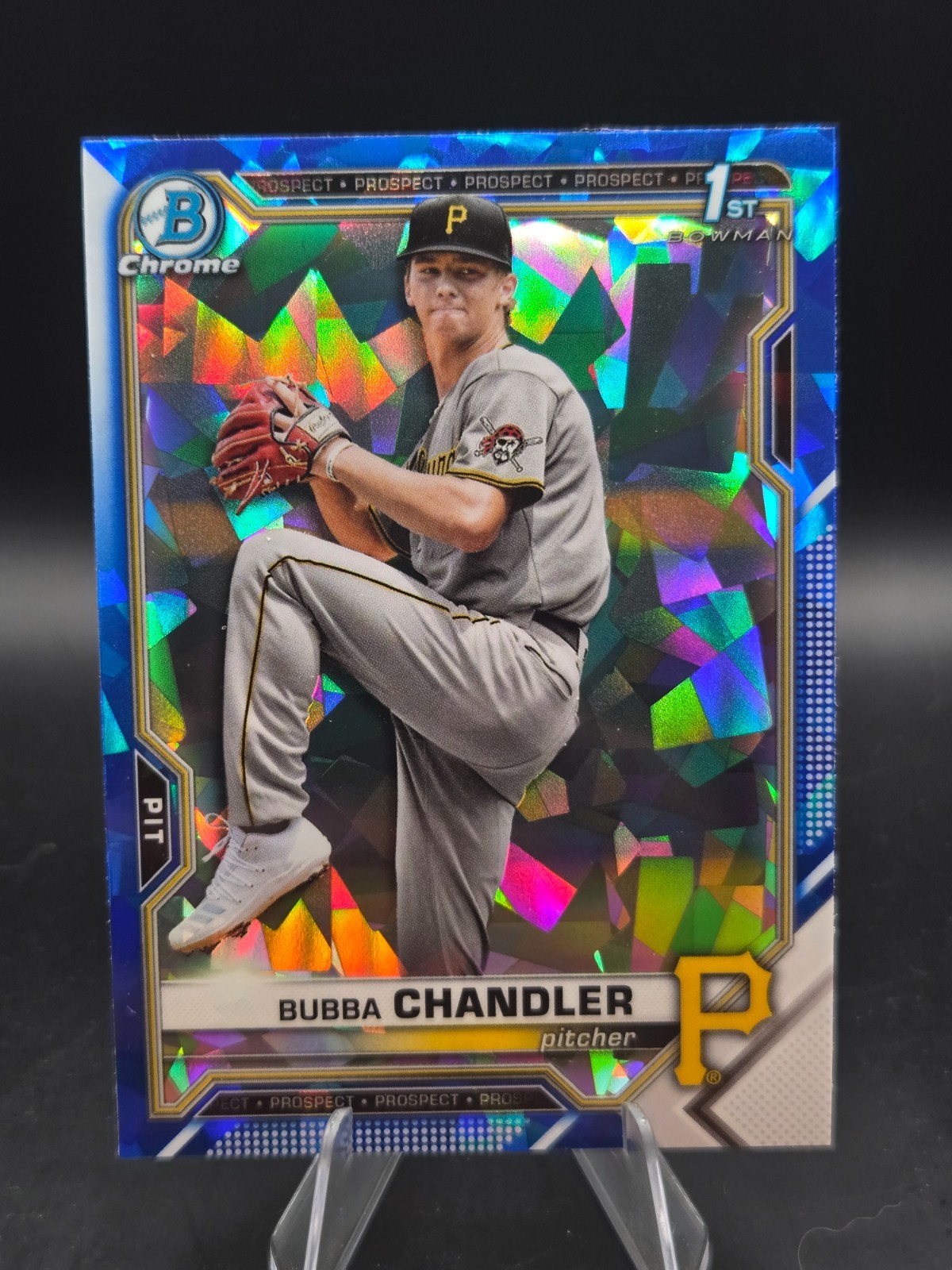 2021 Bowman Chrome Draft Sapphire Bubba Chandler 1st Prospect #BDC-41 Pirates