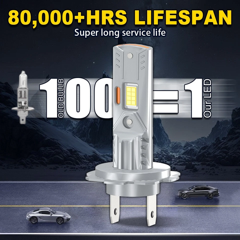 2 AMPOULES MINI H7 A LED EN 100W CANBUS 30000LM 6500K POUR FEU PHARE DE VOITURE - Bild 4 von 4