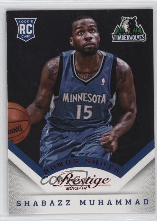 2013-14 Panini Prestige Red Bonus Shots Shabazz Muhammad #174 Rookie RC et0