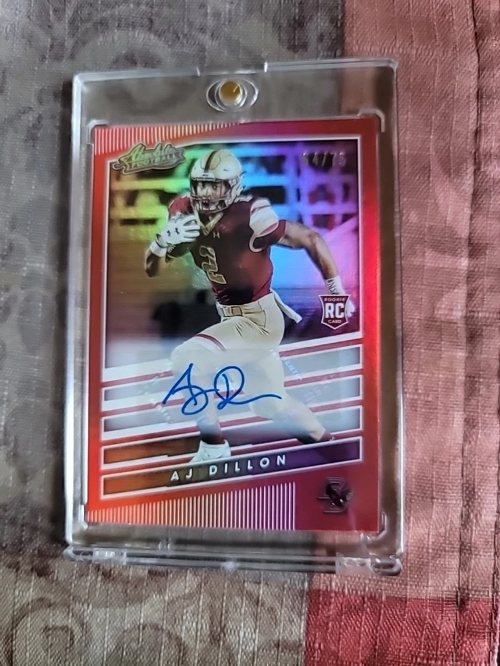 AJ Dillon Panini Chronicles Draft Picks Absolute Rookies Spectrum #20 Red