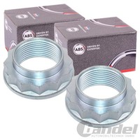 2X A.B.S. 40Er Achsmuttern M27X1.5 Hinten Vorne Passend FüR Bmw 1 3 5 7 8 X1 X3