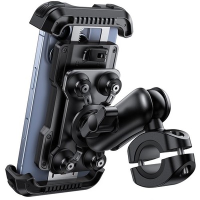 Lamicall Motorcycle Phone Mount Holder - [Dual 4.7-6.7'' Phones, Black 