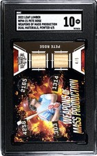 2022 Leaf Lumber Pete Rose Game Used Bat Weapons SGC 10 Duel Relic Pewter (4/5)