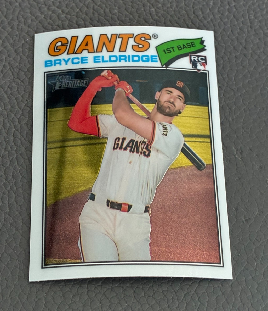 2026 Topps Heritage Bryce Eldridge Chrome San Francisco Giants #310 Rookie
