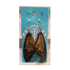 Handmade Butterfly Wing Resin Dangle/Drop Hoo...
