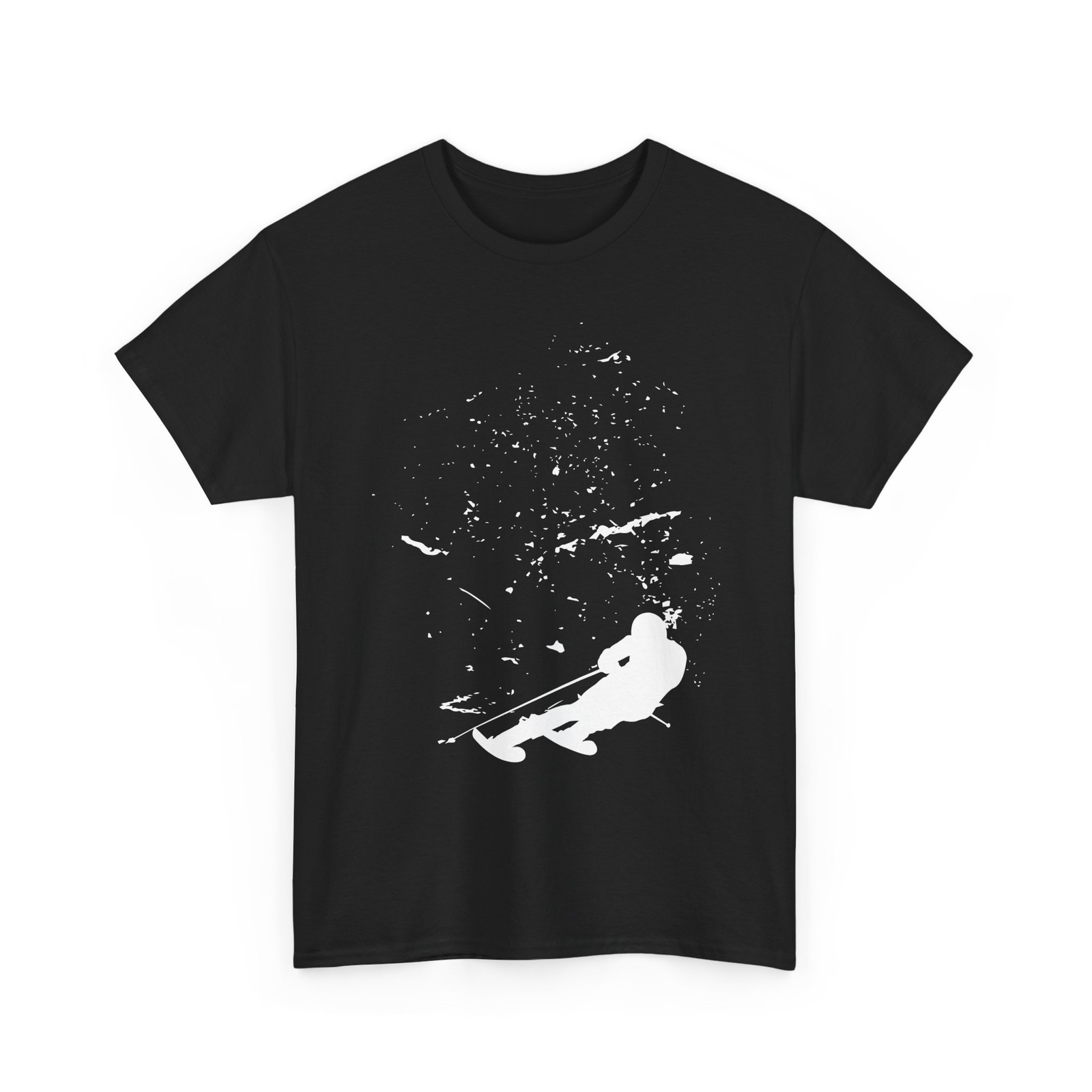 Skier T-Shirt, Ski Skiing Lovers Winter Sports Fans Women Men Shirt