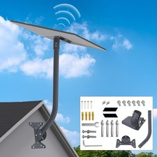 Starlink Gen 3 Mount, 180 Adjustable, Heavy-Duty Metal, Black, Wall/Roof Mount