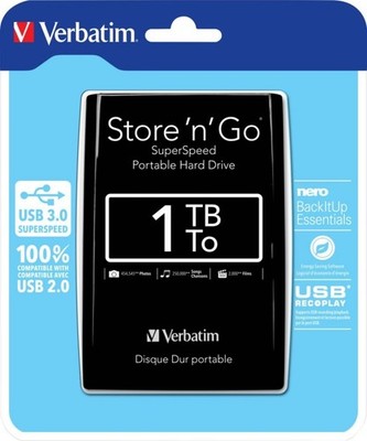 Verbatim Festplatte 1TB USB3.0 53023 Festplatten Festplatte