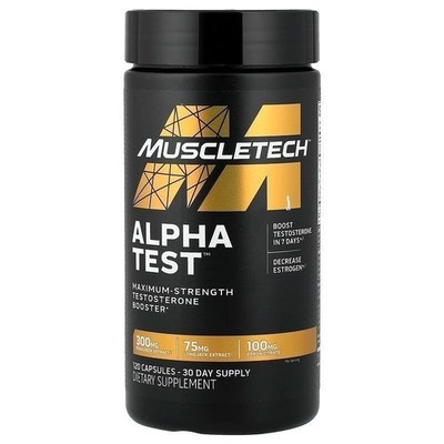 MuscleTech AlphaTest Testosterone Booster 120 ct