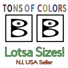 TWO Brunswick "Boxed B" Logo Vinyl Decals Billiards Bowling Pool Darts Game Room