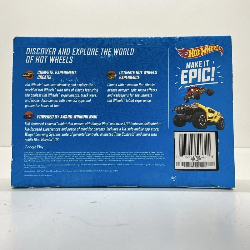 Nabi Hot Wheels 7" 16GB (Nuevo) Foto 3 de 4