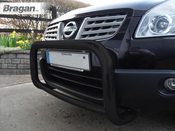 Bull Bar A Bar + Jumbo Spots FüR Nissan Qashqai 2007 - 2014 4X4 Low - Schwarz-image