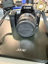 Canon EOS Rebel S 35mm SLR Film Camera Sigma Zoom 28-80mm Lens Case