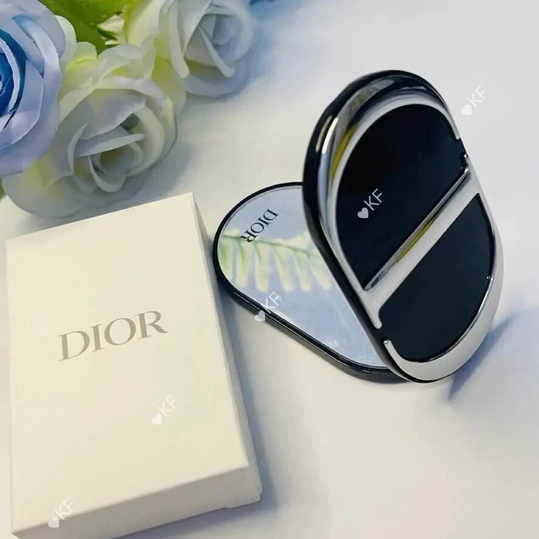 2026 Dior  CD Logo Makeup Mirror with Phone Holder Stand Dual Mirror 3M