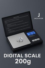 Digital Kitchen / Jewellery Weighing Scale 200g Capacity Machine In Black - UK