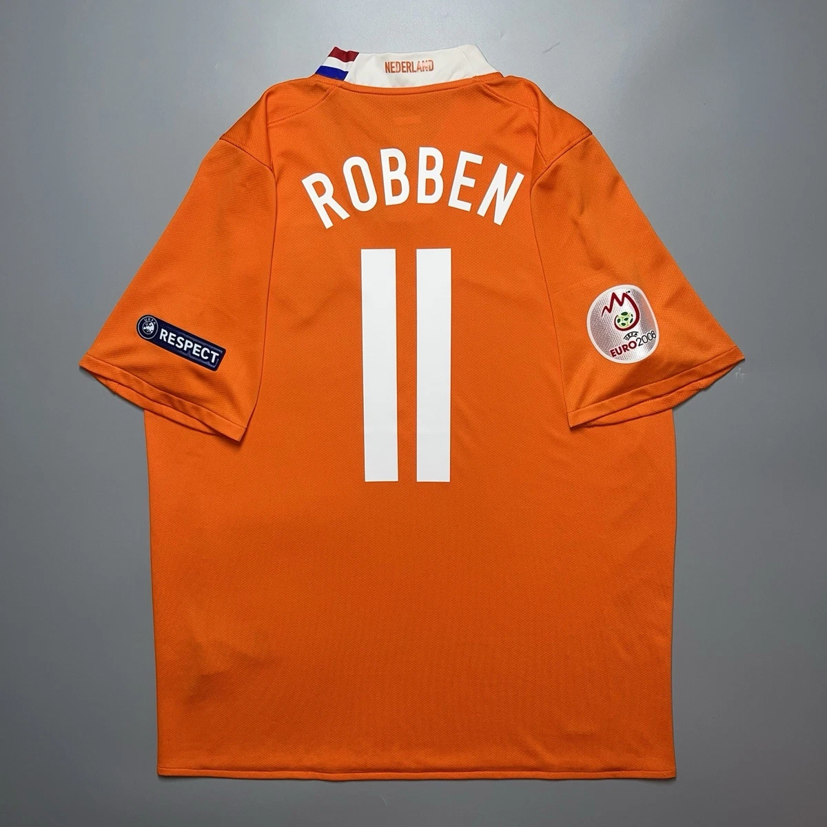 Maillot Extérieur Pays-Bas 2008/2009 – Nike – #11 Robben – Taille M – Édition Joueur