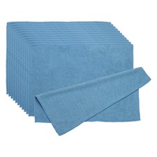 For 12Pcs 11.81"x15.75" Dark Blue Microfiber Eyeglass Cloth