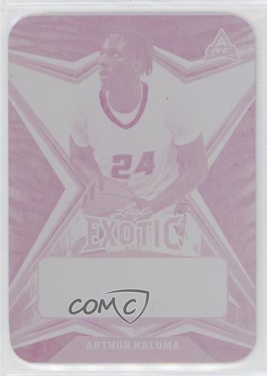 2022-23 Leaf Exotic Printing Plate Magenta Tiger 1/1 Arthur Kaluma #BA-AK1 2q0
