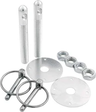 Allstar Performance Alum Hood Pin Kit 1/2in Silver ALL18500