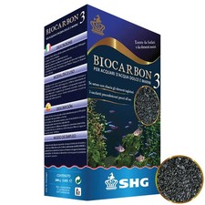 SHG Biocarbon carbone extra attivo 3 x 80 g per filtro acquario fino a 100 L