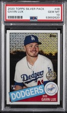 2020 TOPPS SILVER PACK 1985 CHROME PROMO #48 GAVIN LUX PSA 10