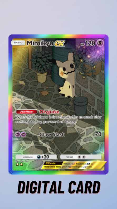 Mimikyu EX Rainbow Fantastical Parade Pokemon TCG Pocket 2 Star