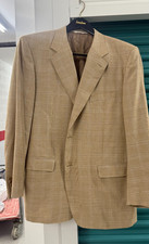 Canali Blazer 100 Pure Lana Wool Plaid Size 46R