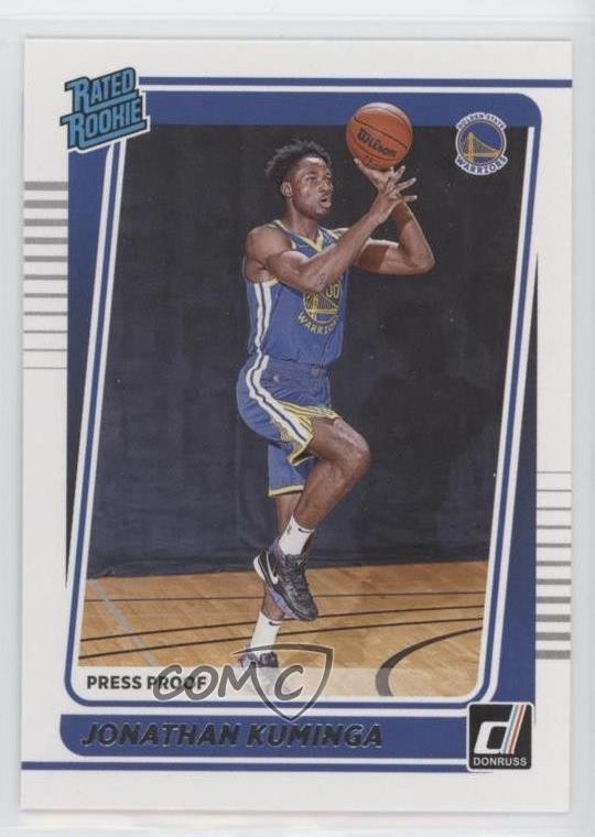 2021 Panini Donruss Rated Rookie Silver Press Proof Jonathan Kuminga #240 0z6a