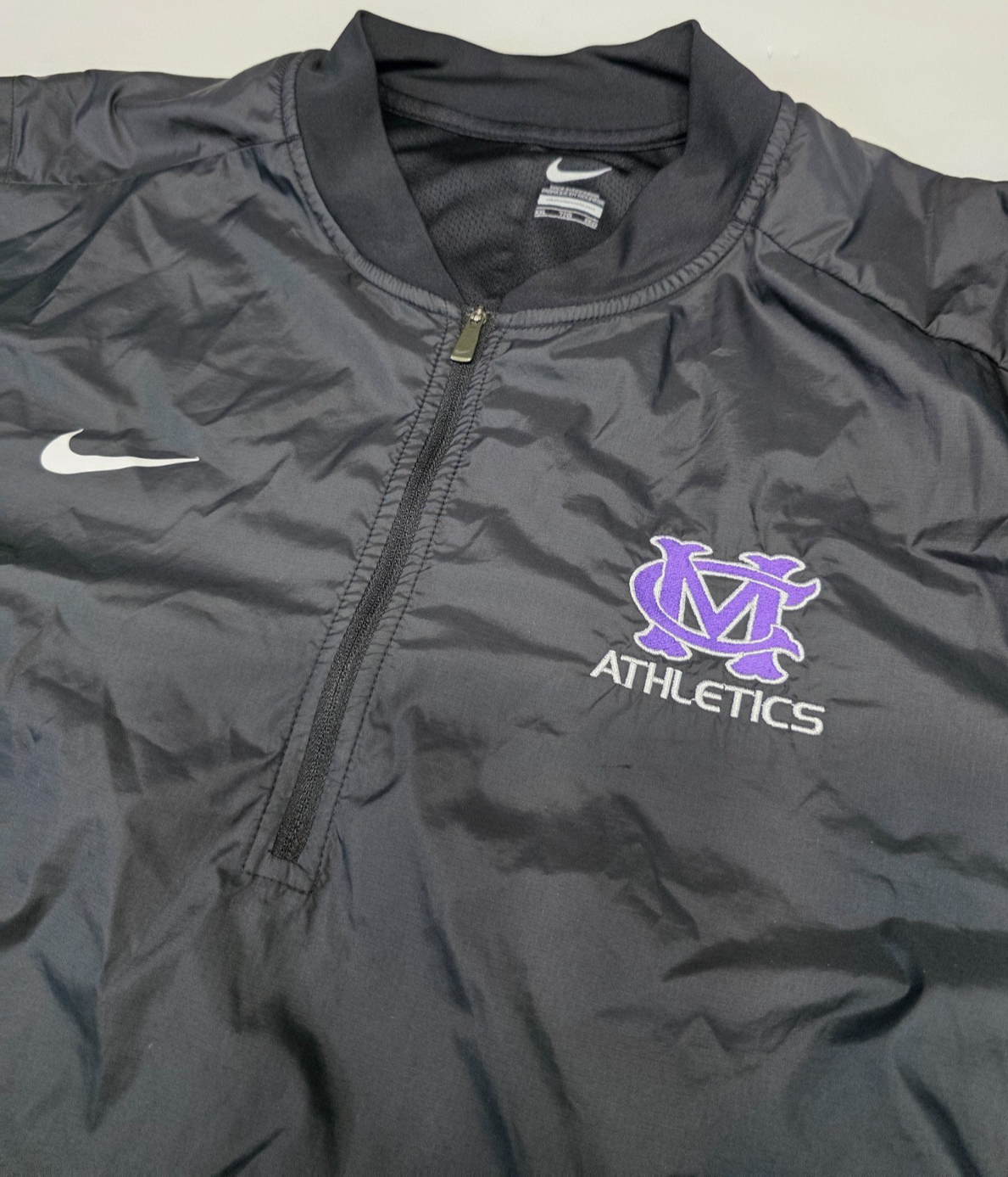 SACAI X NIKE Giacca a vento Mississippi College Nike Dri Fit allenamento nero bianco XXL 003