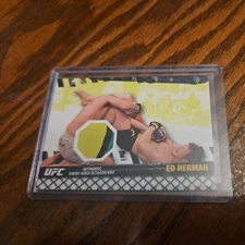 2010 Topps UFC Series 4 Fight Mat Relic Insert Card Ed Herman #FM-EM UFN 8