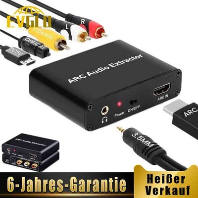 HDMI ARC Adapter 192 KHz DAC Digital Analog Wandler HDMI ARC Audio Extractor