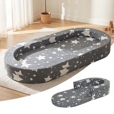 Travel Toddler Bed 3-in-1 Portable Foldable Toddler Chair,Soft Foam Floor Bed