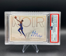 2020-21 Panini Noir Shai Gilgeous-Alexander Gold Auto Shadow Sig. #/10 PSA 9