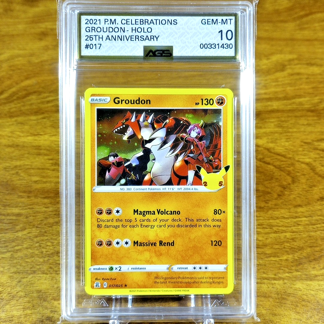 Pokemon Celebrations Classic Collection Groudon 017/025 AGS Gem-MT