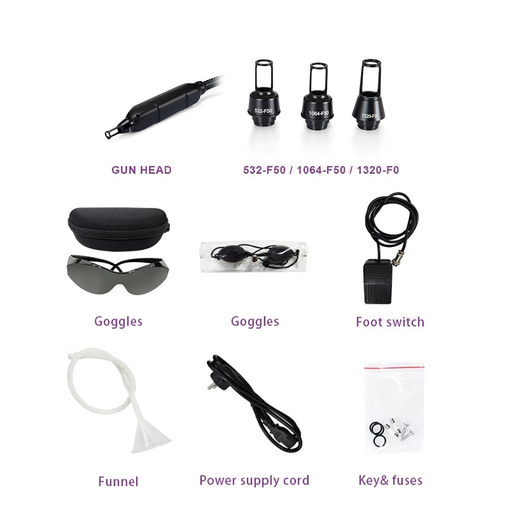 Pico Laser Beauty equipment ND YAG Laser Black Tattoo Removal peel machine