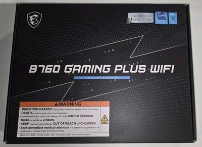 MSI B760 GAMING PLUS WIFI LGA 1700 (280) DDR5 ATX Motherboards - Intel,  SATA