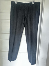 Prada Charcoal Gray Virgin Wool Dress Pants IT Size 50 / US Size 34/36