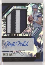 2018 Panini Unparalleled Rookie Jersey Impact 24/75 Mike White #RJA-MH Auto 2h5