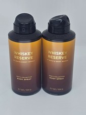 Bath  Body Works Mens Collection Whiskey Reserve Body Spray x2 - 3.7oz