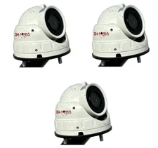 Lot of 3 Safety Vision AHD-3.6M-WT Mobile Surveillance Cam 3.6mm Lens w/ Mount