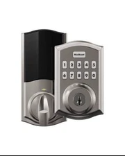 Kwikset Electronic Deadbolt smart Door Lock,     Z-Wave (new) Stain Nickel 