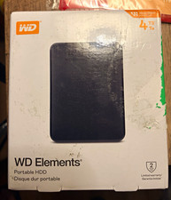 WD Elements 4TB Portable External Hard Drive USB 3.0 USB-C Ready WDBU6Y0040